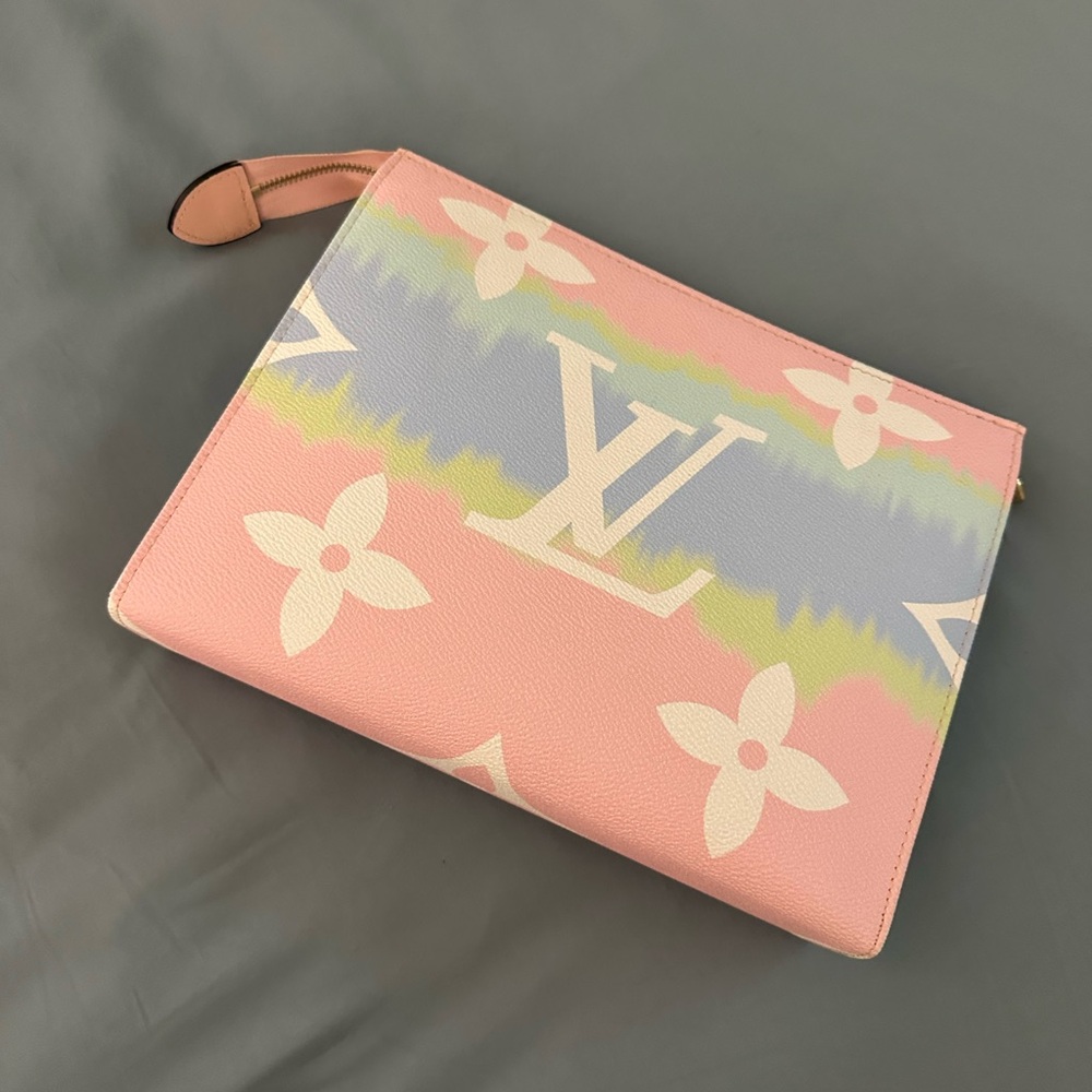 Pastel Pink and Blue Clutch